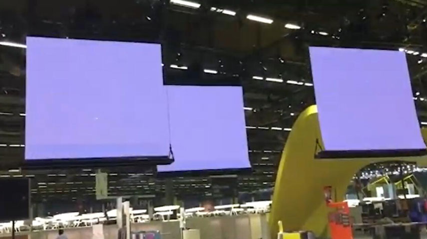 Smart Automatische System Hängen Led-bildschirm Video Zeigen